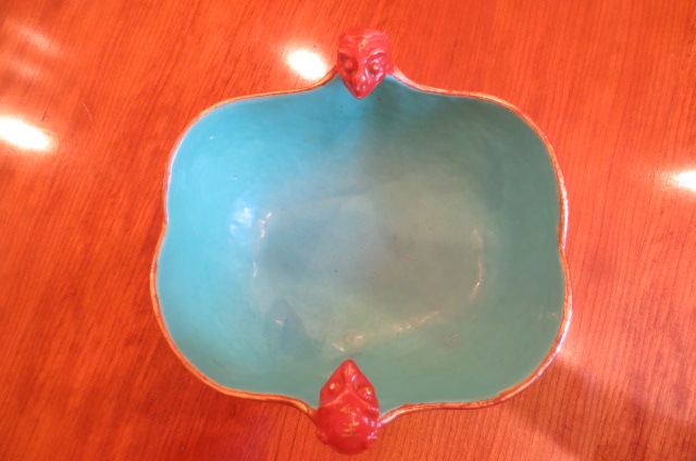Blue marks are under the glaze.